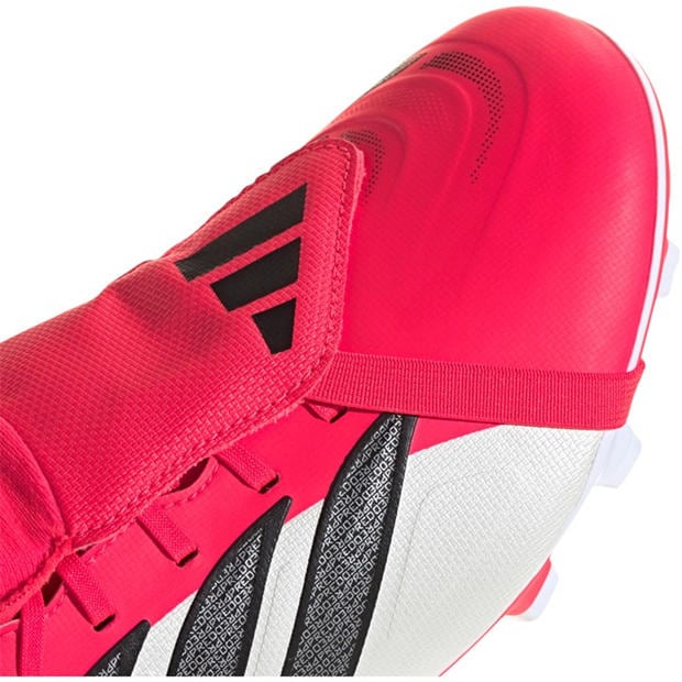 Red/Blk/White - adidas - Mens adidas Predator Fold-Over Tongue Club Firm Ground Football Boots