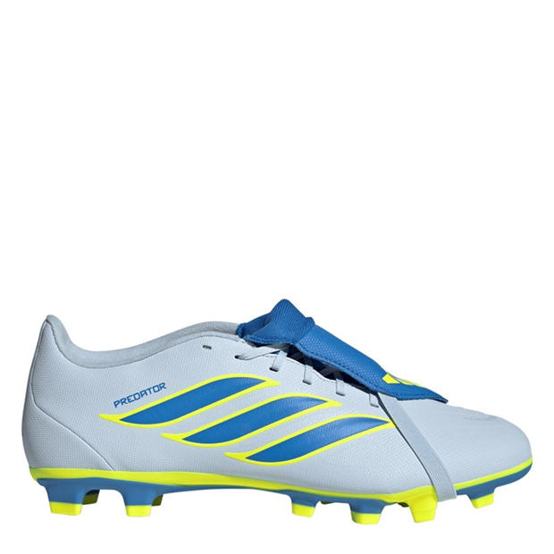 Blue/Yellow - adidas - Mens adidas Predator Fold-Over Tongue Club Firm Ground Football Boots