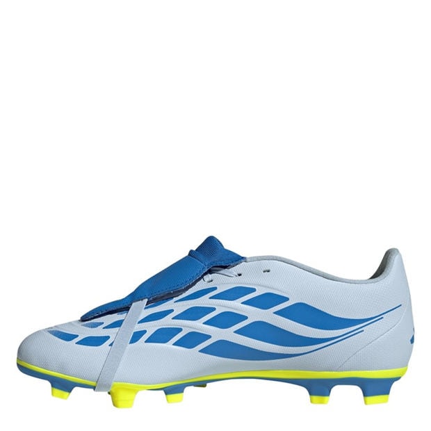 Blue/Yellow - adidas - Mens adidas Predator Fold-Over Tongue Club Firm Ground Football Boots