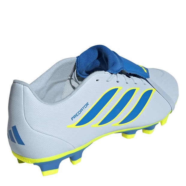 Blue/Yellow - adidas - Mens adidas Predator Fold-Over Tongue Club Firm Ground Football Boots