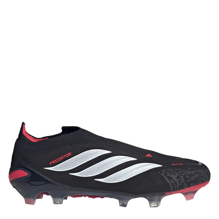 Adidas Men's Black Predator Elite Laceless Firm Ground Football Boots in Size 7.5, Sports Direct