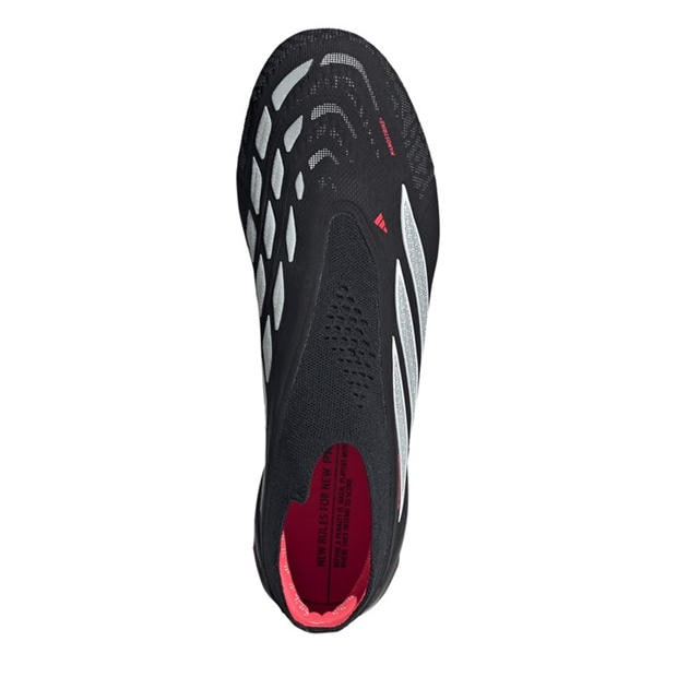 Black/Red - adidas - Mens adidas Predator Elite Laceless Firm Ground Football Boots