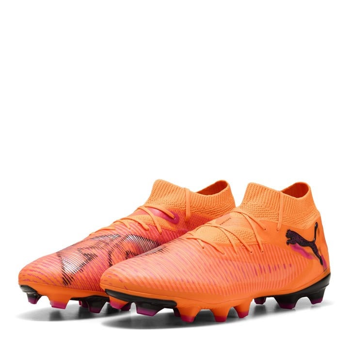 Puma Men's Orange Future 8 Pro Artificial Ground Football Boots in Size 8.5, Sports Direct