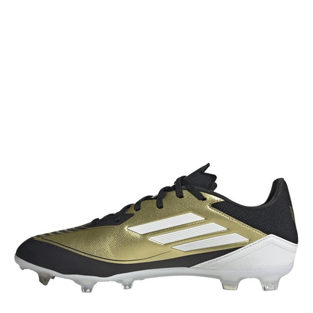 Gold/Wht/CBlack - adidas - F50 League Messi Adults Firm Ground Football Boots