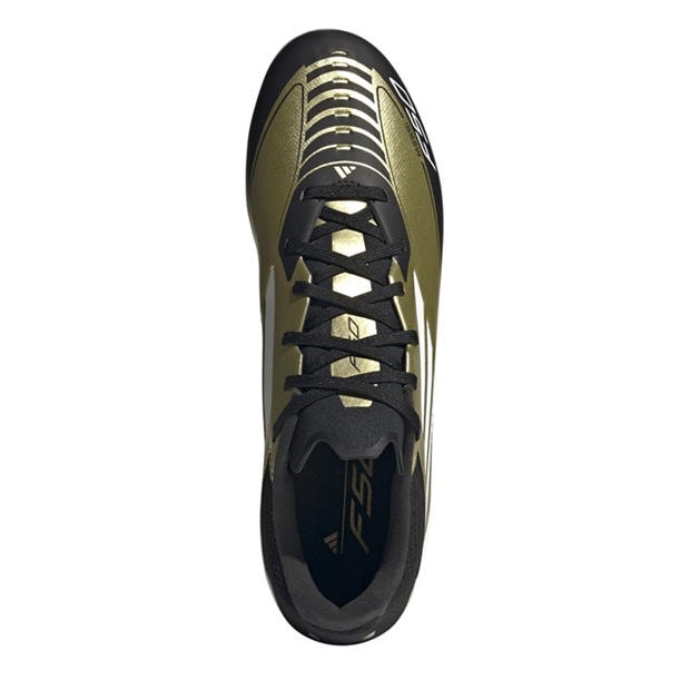 Gold/Wht/CBlack - adidas - F50 League Messi Adults Firm Ground Football Boots