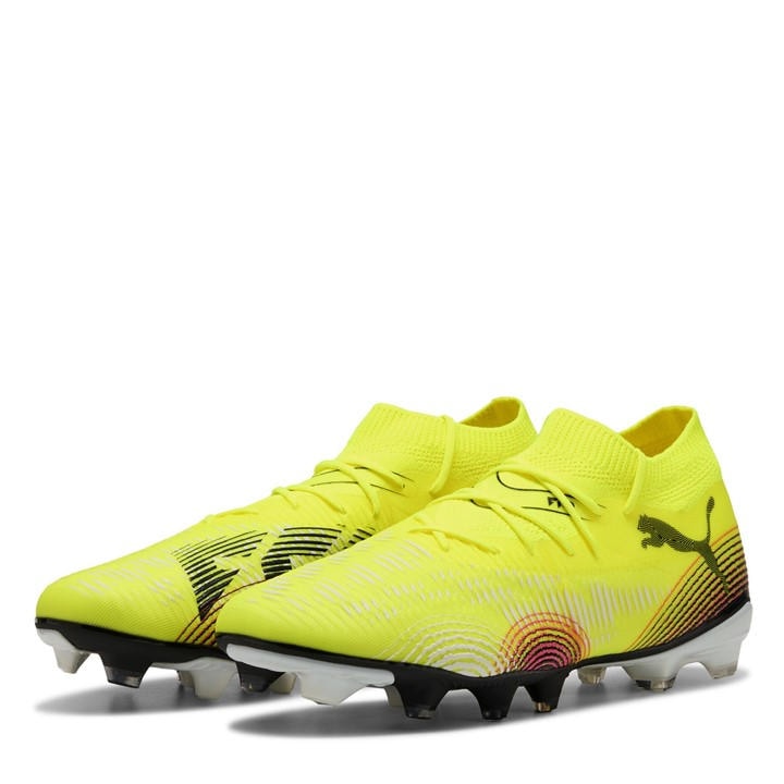 Puma Men's Yellow Future  Match Firm Ground Football Boots in Size 8, Sports Direct