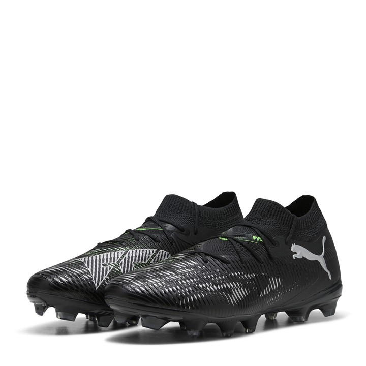 Puma Men's Black Future 8 Match Firm Ground Football Boots in Size 9.5, Sports Direct