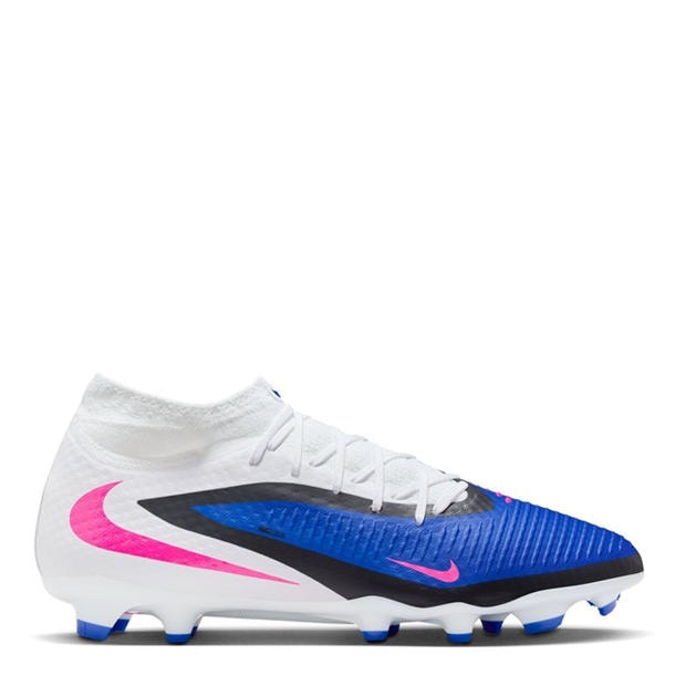 Blue/Wht/Pink - Nike - Phantom 6 Academy Adults Firm Ground Football Boots
