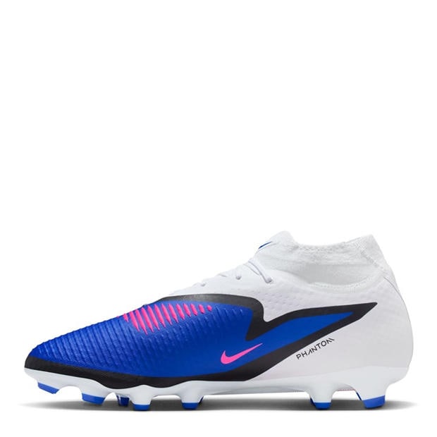Blue/Wht/Pink - Nike - Phantom 6 Academy Adults Firm Ground Football Boots