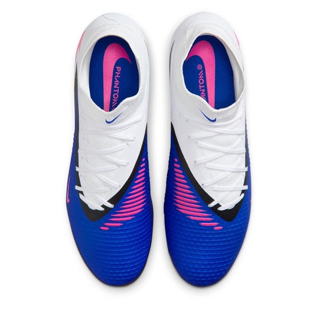Blue/Wht/Pink - Nike - Phantom 6 Academy Adults Firm Ground Football Boots