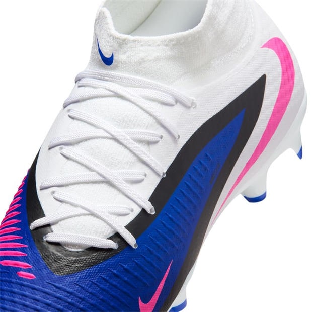 Blue/Wht/Pink - Nike - Phantom 6 Academy Adults Firm Ground Football Boots