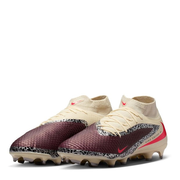 Burgundy/Print - Nike - Phantom 6 Academy Adults Firm Ground Football Boots