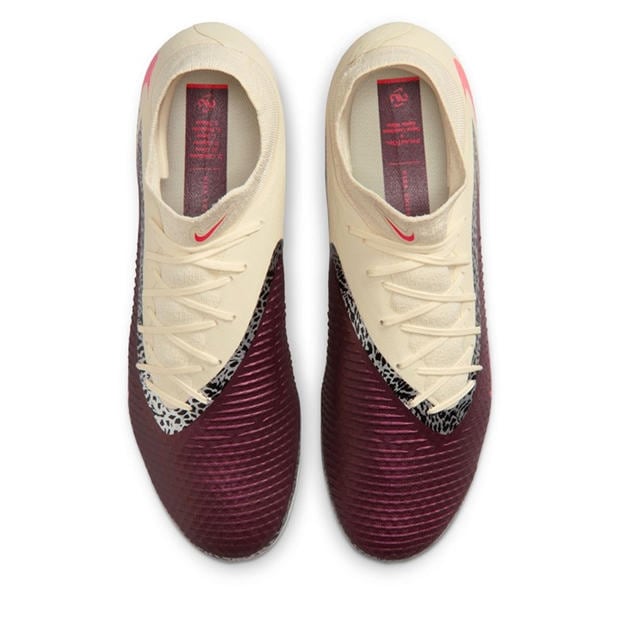 Burgundy/Print - Nike - Phantom 6 Academy Adults Firm Ground Football Boots