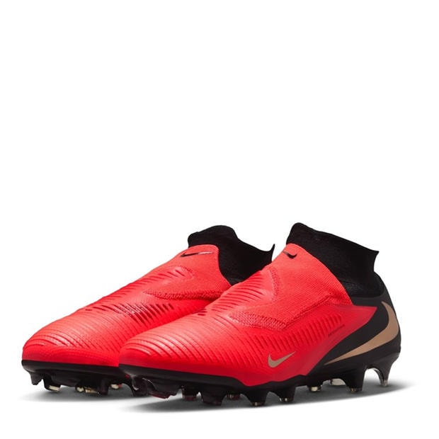 Red/Black - Nike - Phantom High 6 Pro Adults Firm Ground Football Boots
