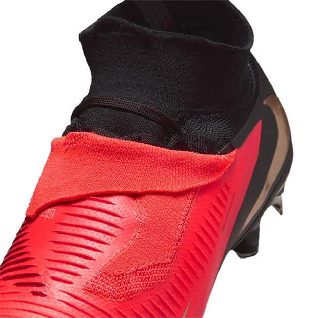 Red/Black - Nike - Phantom High 6 Pro Adults Firm Ground Football Boots