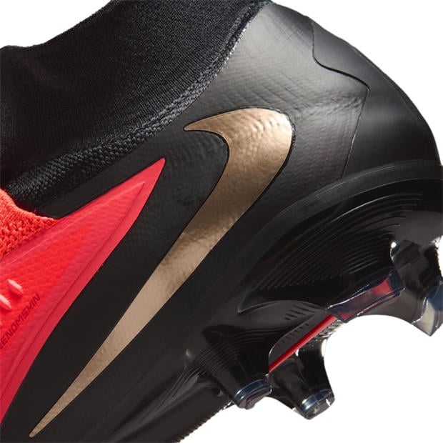 Red/Black - Nike - Phantom High 6 Pro Adults Firm Ground Football Boots