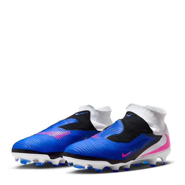 Blue/Wht/Pink - Nike - Phantom High 6 Pro Adults Firm Ground Football Boots