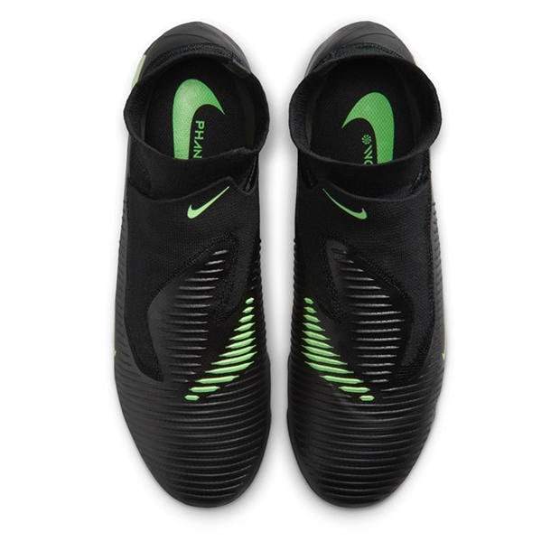 Black/Green - Nike - Phantom High 6 Pro Adults Firm Ground Football Boots