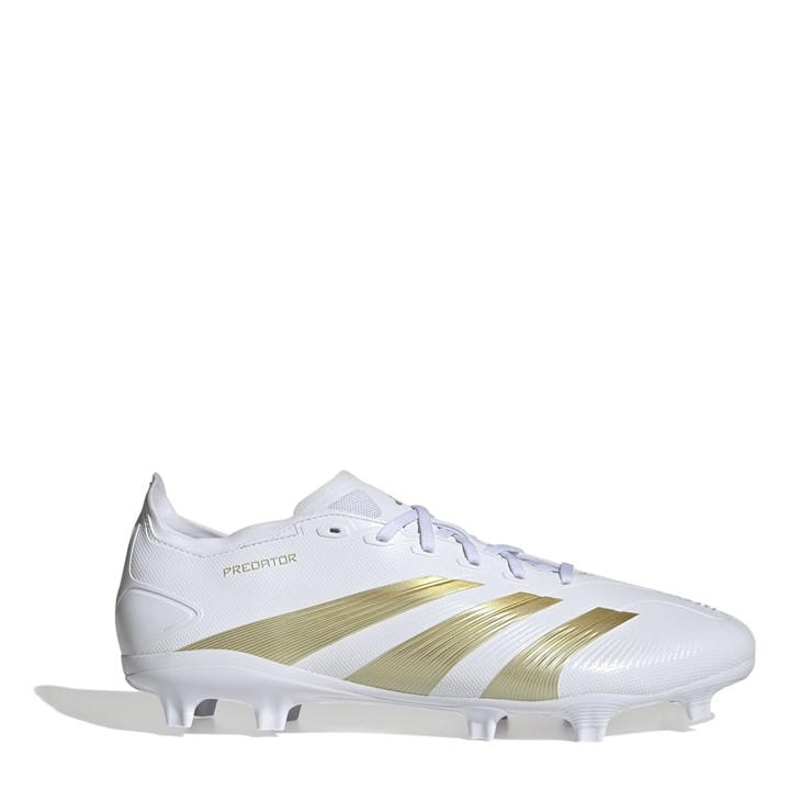 Adidas Men's White Predator 24 League Firm Ground Boots in Size 8.5, Sports Direct