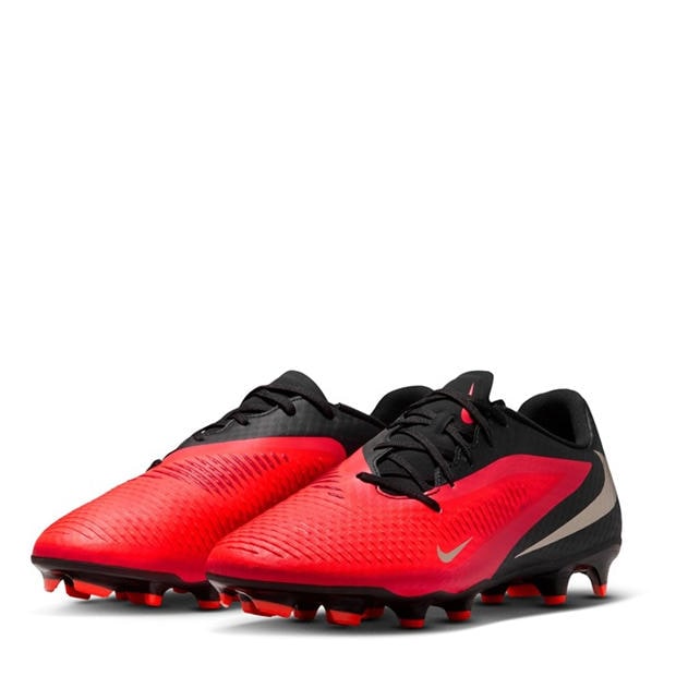 Red/Black - Nike - Phantom 6 Low Academy Adults Firm Ground Football Boots