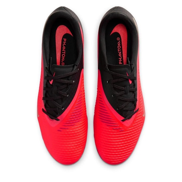 Red/Black - Nike - Phantom 6 Low Academy Adults Firm Ground Football Boots