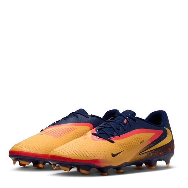 Оранжево/Волт - Nike - Phantom 6 Low Academy Adults Firm Ground Football Boots