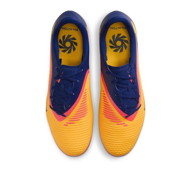 Оранжево/Волт - Nike - Phantom 6 Low Academy Adults Firm Ground Football Boots