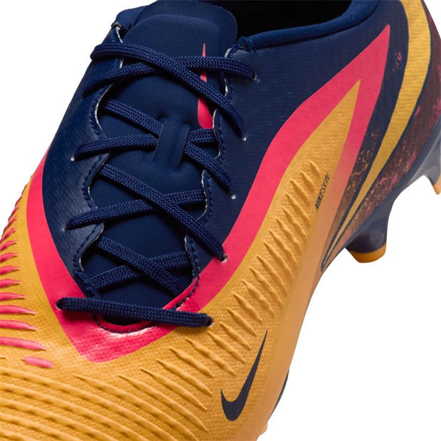 Оранжево/Волт - Nike - Phantom 6 Low Academy Adults Firm Ground Football Boots