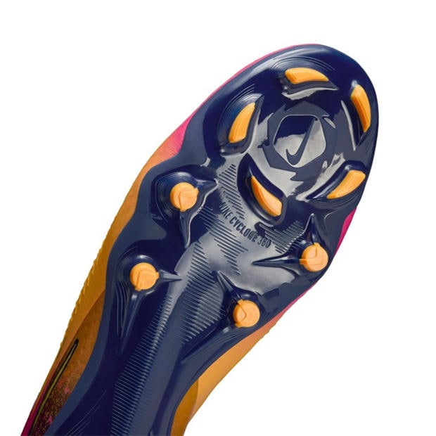 Оранжево/Волт - Nike - Phantom 6 Low Academy Adults Firm Ground Football Boots