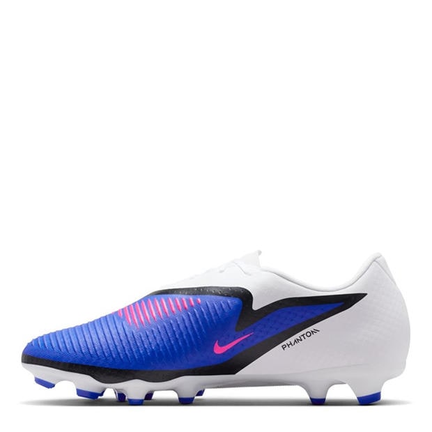 Blue/Wht/Pink - Nike - Phantom 6 Low Academy Adults Firm Ground Football Boots