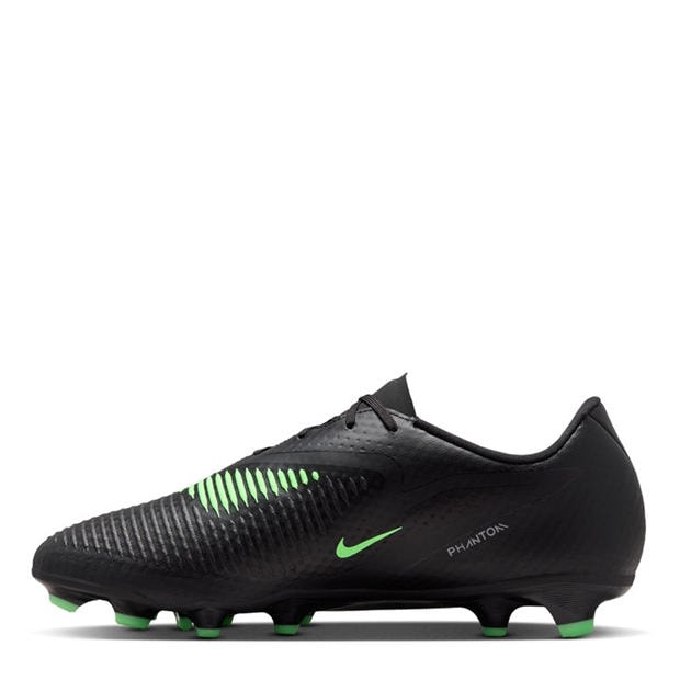 Black/Green - Nike - Phantom 6 Low Academy Adults Firm Ground Football Boots