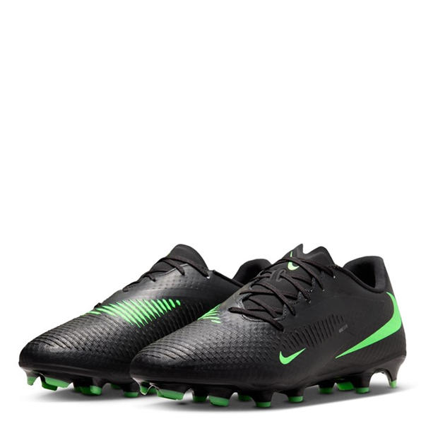 Black/Green - Nike - Phantom 6 Low Academy Adults Firm Ground Football Boots
