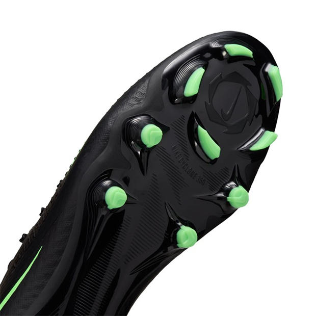 Black/Green - Nike - Phantom 6 Low Academy Adults Firm Ground Football Boots