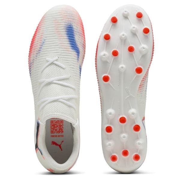 Puma White-Pu - Puma - Men's Future 8 Match Low Mg Firm Ground Football Boots