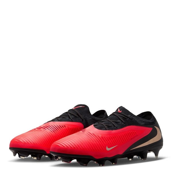 Red/Black - Nike - Phantom 6 Low Pro Adults Firm Ground Football Boots