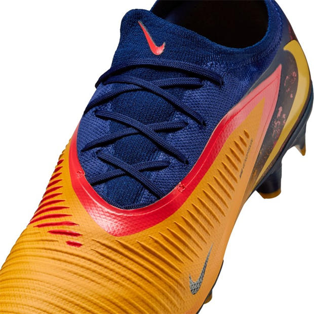 Оранжево/Волт - Nike - Phantom 6 Low Pro Adults Firm Ground Football Boots