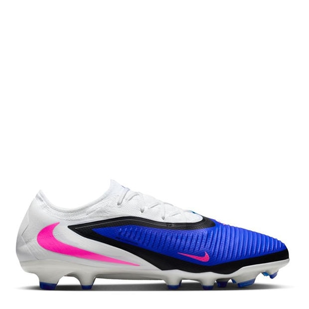 Blue/Wht/Pink - Nike - Phantom 6 Low Pro Adults Firm Ground Football Boots