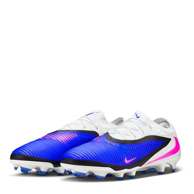 Blue/Wht/Pink - Nike - Phantom 6 Low Pro Adults Firm Ground Football Boots