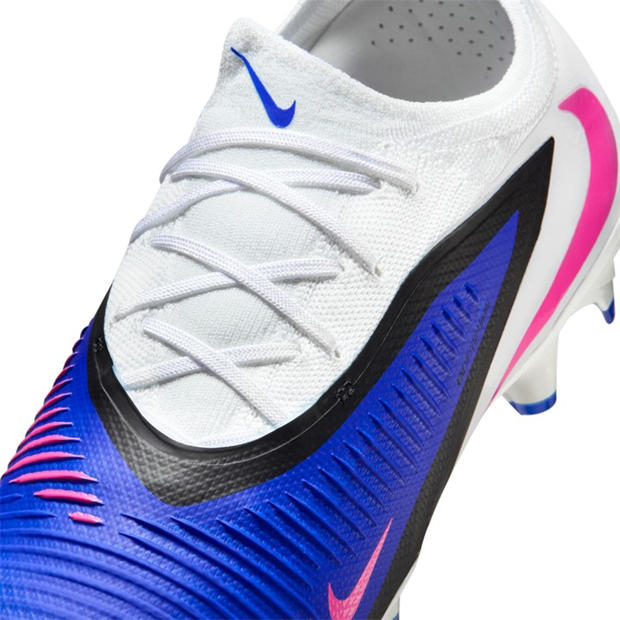 Blue/Wht/Pink - Nike - Phantom 6 Low Pro Adults Firm Ground Football Boots