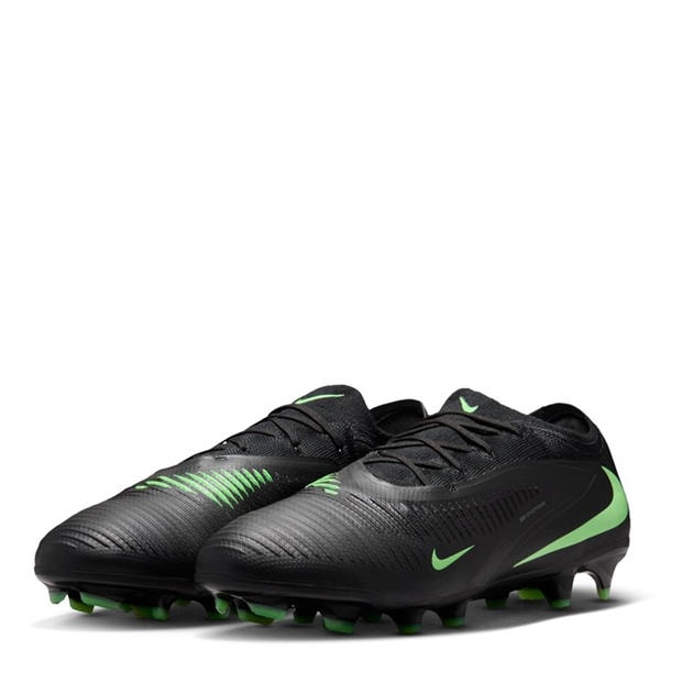 Black/Green - Nike - Phantom 6 Low Pro Adults Firm Ground Football Boots