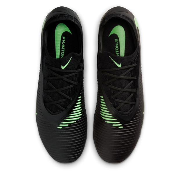 Black/Green - Nike - Phantom 6 Low Pro Adults Firm Ground Football Boots