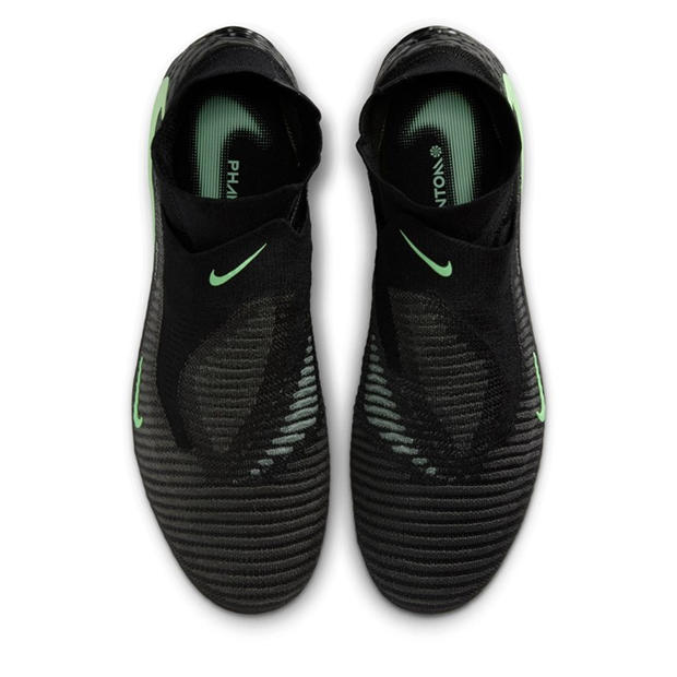 Black/Green - Nike - Phantom High 6 Elite Adults Firm Ground Football Boots