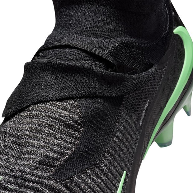 Black/Green - Nike - Phantom High 6 Elite Adults Firm Ground Football Boots