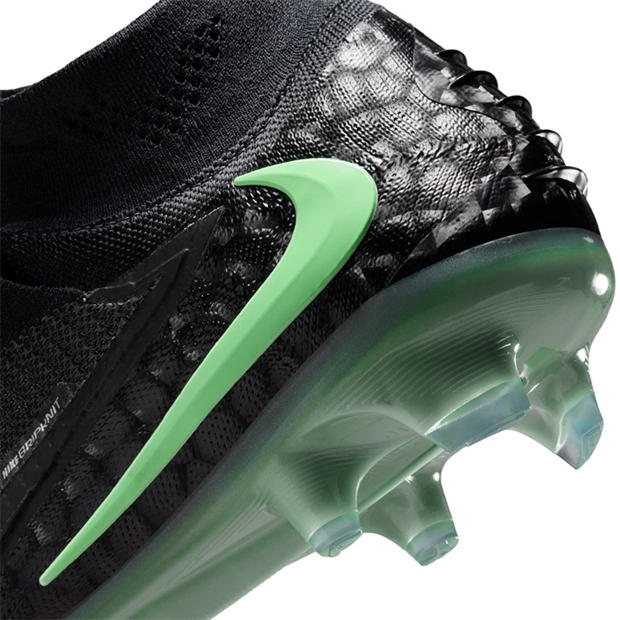 Black/Green - Nike - Phantom High 6 Elite Adults Firm Ground Football Boots