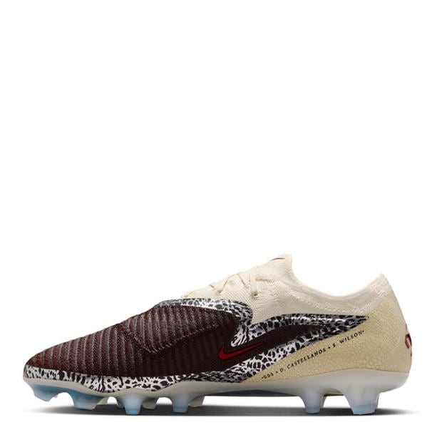 Burgundy/Print - Nike - Phantom 6 Low Elite Adults Firm Ground Football Boots