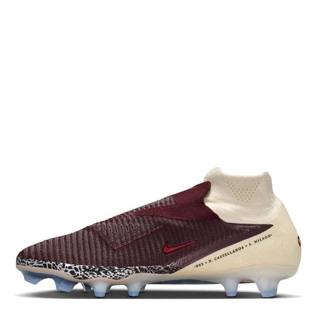 Burgundy/Print - Nike - Phantom 6 Low Elite Adults Firm Ground Football Boots