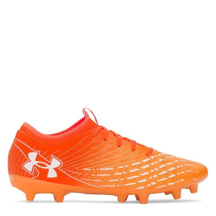 Under Armour Men's Orange Magnetico Select  Firm Ground Football Boots in Size 10, Sports Direct