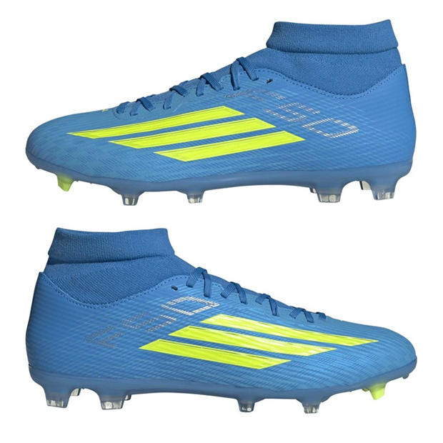 Blue/Yellow - adidas - F50 League Mens Firm Ground Football Boots