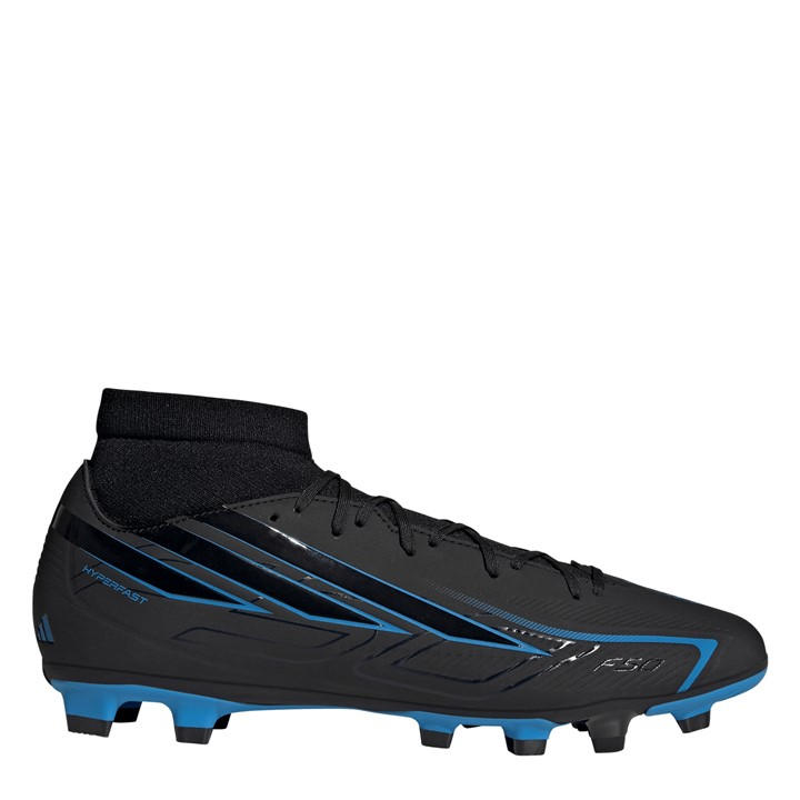 Adidas Men's Black F50 Hyperfast Club Mid Firm Ground /  Ground Football Boots in Size 7.5, Sports Direct