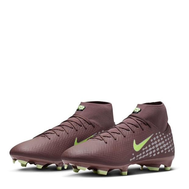 Plum/Silver - Nike - Zoom Mercurial Superfly 10 Academy Adults Firm Ground Football Boots